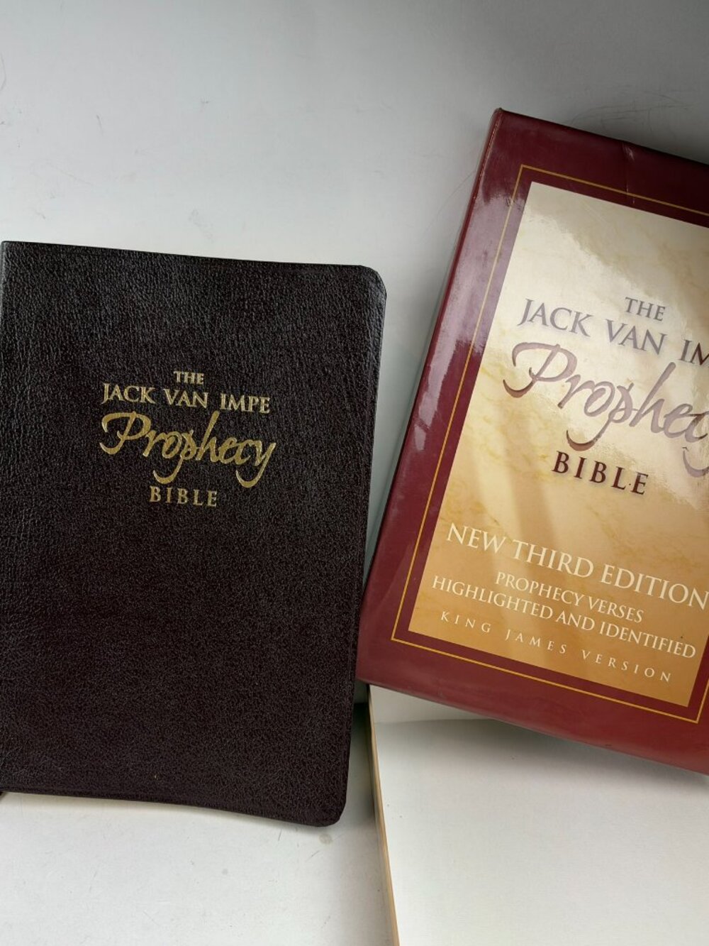 Jack Van Impe Prophecy Bible New 3rd Edition KJV Burgundy Bonded Leather Boxed